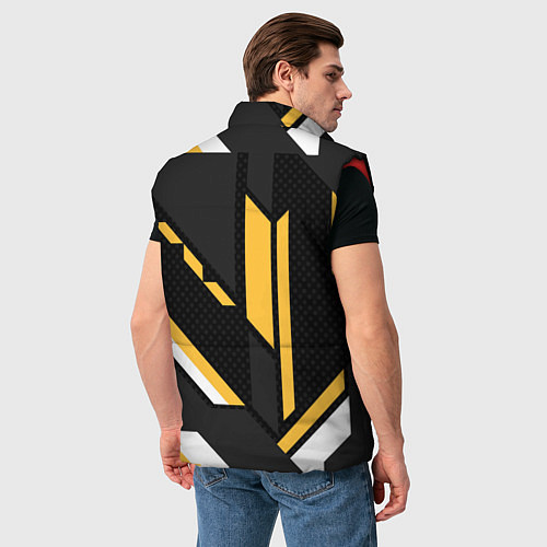 Мужской жилет CHEVROLET GEOMETRY LINES SPORT / 3D-Красный – фото 4