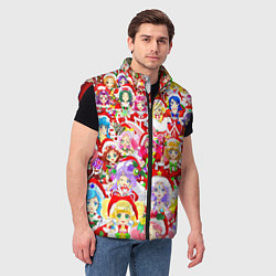 Мужской жилет Все аниме персонажи Новый год, цвет: 3D-красный — фото 2