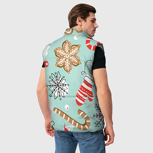 Мужской жилет ТИГРЁНОК ГОД ТИГРА / 3D-Светло-серый – фото 4