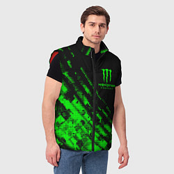 Мужской жилет Monster Energy Текстура, цвет: 3D-красный — фото 2