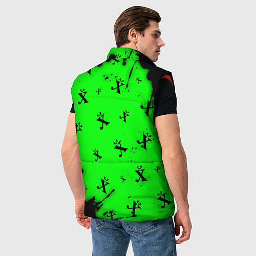 Мужской жилет ДРЕВНИЙ СИМВОЛ Брызги Паттерн / 3D-Красный – фото 4