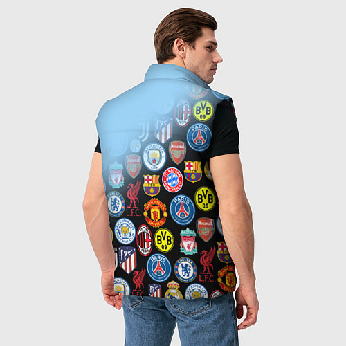 Мужской жилет МАНЧЕСТЕР СИТИ MANCHESTER CITY / 3D-Черный – фото 4