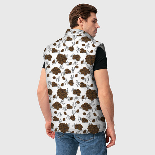 Мужской жилет Перерыв на кофе / 3D-Светло-серый – фото 4