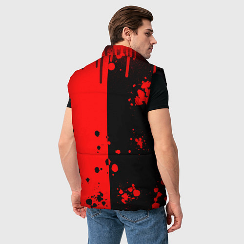 Мужской жилет Deltarune black & red / 3D-Черный – фото 4