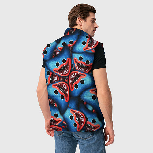 Мужской жилет ЛИЦО ХАГИ ВАГИ, POPPY PLAYTIME / 3D-Черный – фото 4