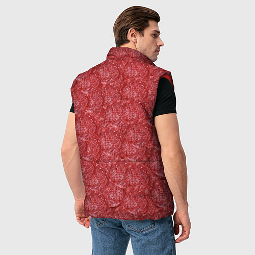 Мужской жилет Деловая Колбаса Салями / 3D-Красный – фото 4
