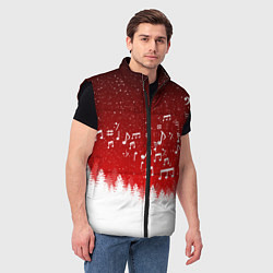 Мужской жилет МУЗЫКАЛЬНАЯ НОВОГОДНЯЯ НОЧЬ 2022 НОВЫЙ ГОД, цвет: 3D-черный — фото 2