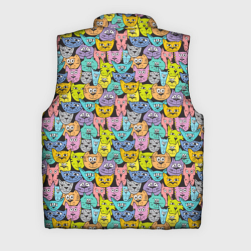 Мужской жилет Весёлые Котики / 3D-Светло-серый – фото 2