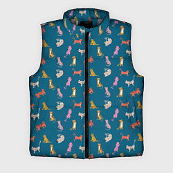 Мужской жилет Тигрята на темном фоне, цвет: 3D-светло-серый