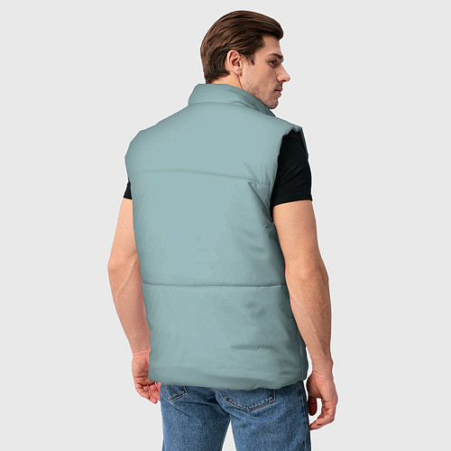 Мужской жилет Деревенский Новый Год Дед Мороз и Олень / 3D-Черный – фото 4