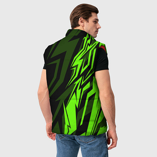 Мужской жилет Skoda Узор / 3D-Красный – фото 4