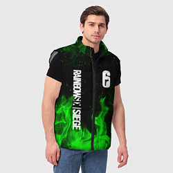 Мужской жилет RAINBOW SIX SIEGE FIRE CAVIERA, цвет: 3D-светло-серый — фото 2