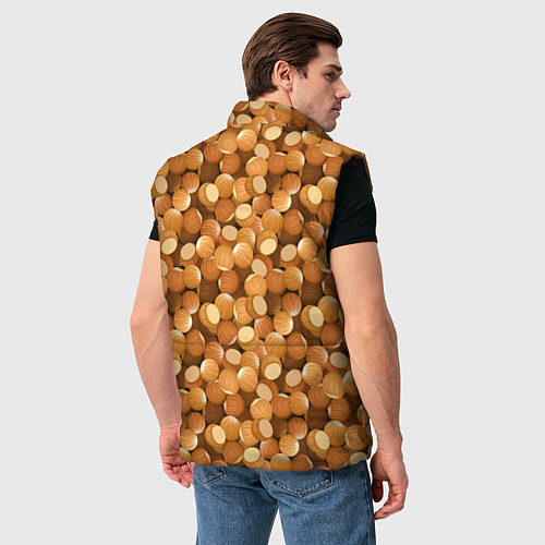 Мужской жилет Орехи Фундук / 3D-Черный – фото 4