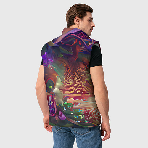 Мужской жилет Рождественские тайны / 3D-Светло-серый – фото 4