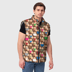 Мужской жилет Попки, цвет: 3D-светло-серый — фото 2