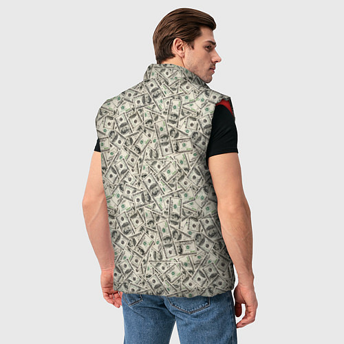 Мужской жилет Доллары Dollars / 3D-Красный – фото 4
