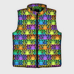 Мужской жилет Радужные Тигровые Глаза, цвет: 3D-черный