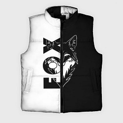 Мужской жилет FOX Лис, цвет: 3D-черный