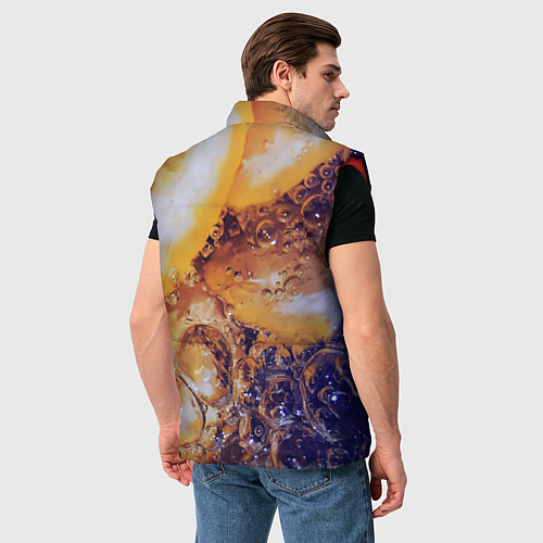 Мужской жилет Макро-Апельсинка / 3D-Красный – фото 4