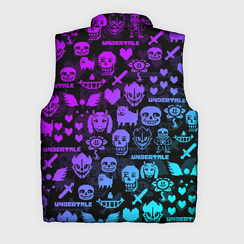 Мужской жилет UNDERTALE NEON PATTERN УЗОР / 3D-Светло-серый – фото 2
