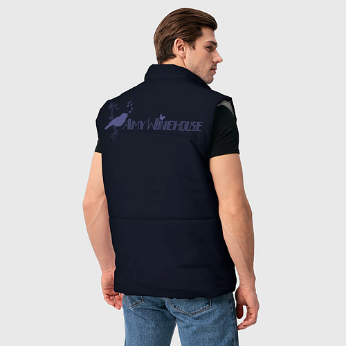 Мужской жилет Amy Jade Winehouse / 3D-Светло-серый – фото 4