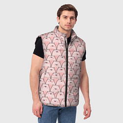 Мужской жилет Пухлые хрюни, цвет: 3D-черный — фото 2