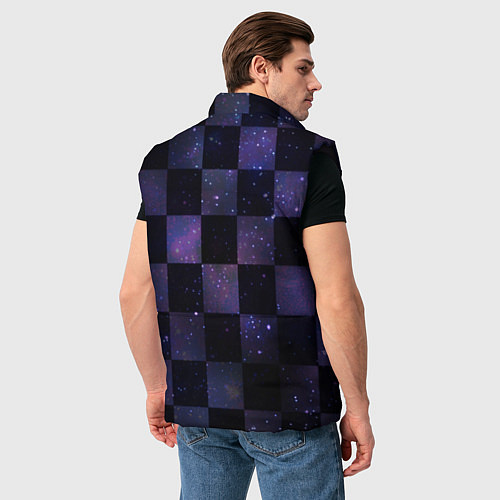 Мужской жилет Space Neon Chessboard / 3D-Черный – фото 4
