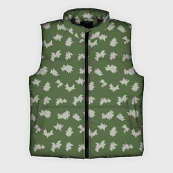 Мужской жилет Камуфляж: берёзка, цвет: 3D-черный