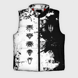 Мужской жилет ШКОЛЫ И ЗНАКИ ВЕДЬМАКОВ, цвет: 3D-красный
