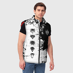 Мужской жилет ШКОЛЫ И ЗНАКИ ВЕДЬМАКОВ, цвет: 3D-красный — фото 2