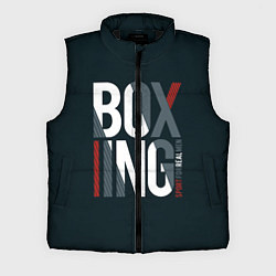 Мужской жилет Бокс - Boxing, цвет: 3D-черный