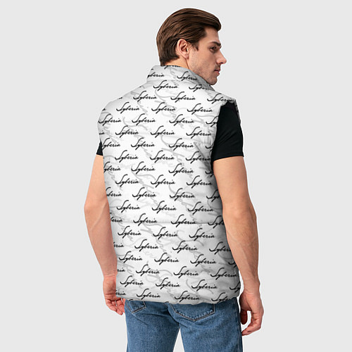 Мужской жилет Syberia Logo Pattern / 3D-Черный – фото 4