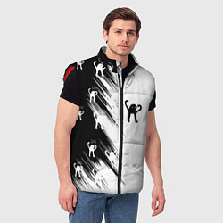 Мужской жилет Ъуъ съука чб, цвет: 3D-красный — фото 2