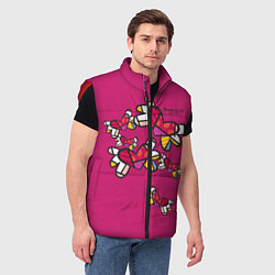 Мужской жилет Romero Britto - flying hearts, цвет: 3D-красный — фото 2