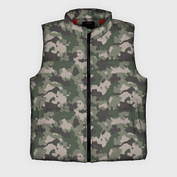 Мужской жилет Зелено-Серый Камуфляж, цвет: 3D-красный