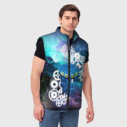 Мужской жилет Доктор Кто Машина Таргис, цвет: 3D-черный — фото 2