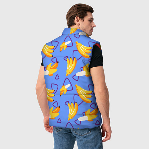 Мужской жилет Спелые бананы / 3D-Красный – фото 4
