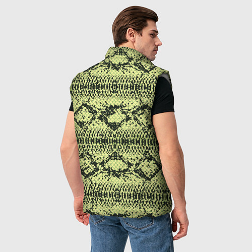 Мужской жилет Крокодиловая кожа / 3D-Светло-серый – фото 4