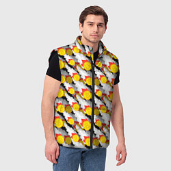 Мужской жилет Падение Биткоина, цвет: 3D-черный — фото 2
