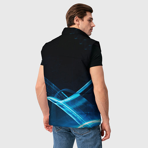 Мужской жилет Ауди текстура / 3D-Черный – фото 4