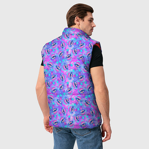 Мужской жилет Магические Грибы / 3D-Красный – фото 4