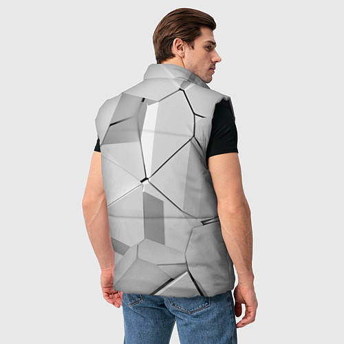 Мужской жилет БЕЛАЯ БРОНЯ СЕРАЯ БРОНЯ БЕЛЫЕ ПЛИТЫ / 3D-Черный – фото 4