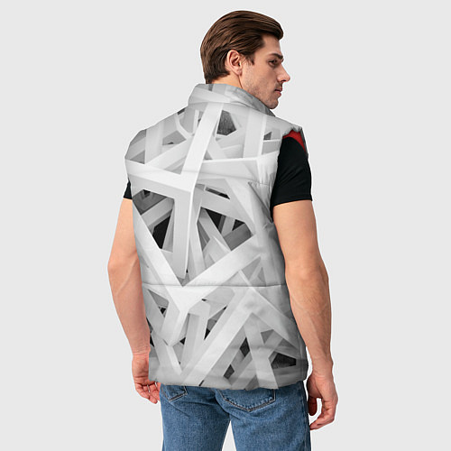 Мужской жилет БЕЛЫЙ АРХИТЕКТОР / 3D-Красный – фото 4