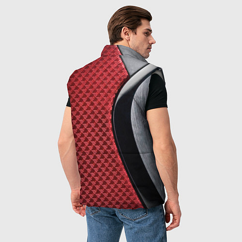 Мужской жилет Peugeot texture / 3D-Светло-серый – фото 4