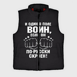 Мужской жилет Один в поле Воин Русский