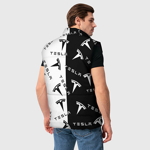 Мужской жилет Tesla Black & White / 3D-Черный – фото 4