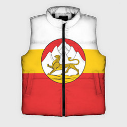 Мужской жилет Северная Осетия Алания Флаг, цвет: 3D-черный