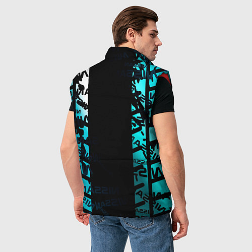 Мужской жилет NISSAN супер авто / 3D-Красный – фото 4