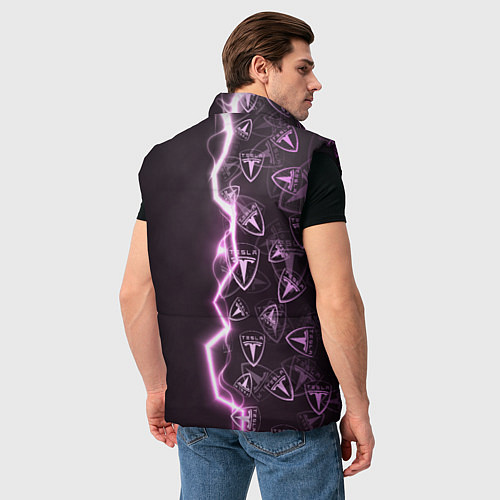 Мужской жилет TESLA HALF PATTERN / 3D-Черный – фото 4