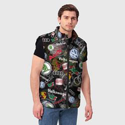Мужской жилет Volkswagen Group AUDI VW SEAT PORSCHE SKODA, цвет: 3D-черный — фото 2
